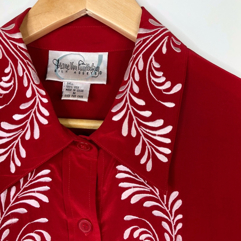 Diane Von Furstenberg Vintage Button Down Shirt - Picture 2 of 3